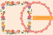 Garden Flowers patterns & clipart, a Pattern Graphic by Carpet Tapete Pretzel (Thumbnail 4 of 15)