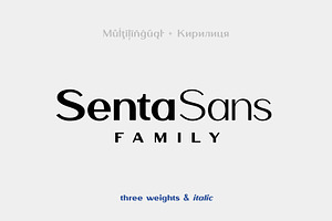 SentaSans Font Family, a Sans Serif Font by Sentavio