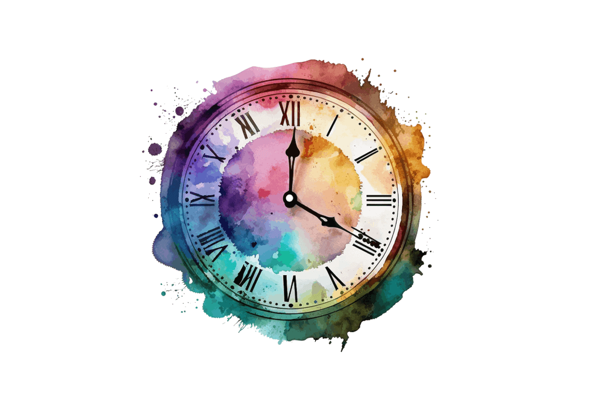 Watercolor Clock Clipart Bundle, an Object Graphic by Regulrcrative (Photo 7 of 7)
