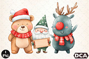 Watercolor Happy Characters PNG, an Illustration by DreamCafeArt (Thumbnail 1 of 6)