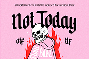 Not Today - Blackletter Script Font, a Blackletter Font by ariodsgn (Thumbnail 1 of 10)