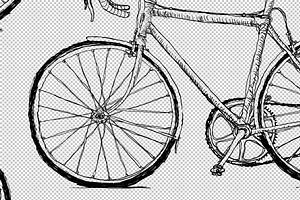 Hand-drawn Bicycles Pattern