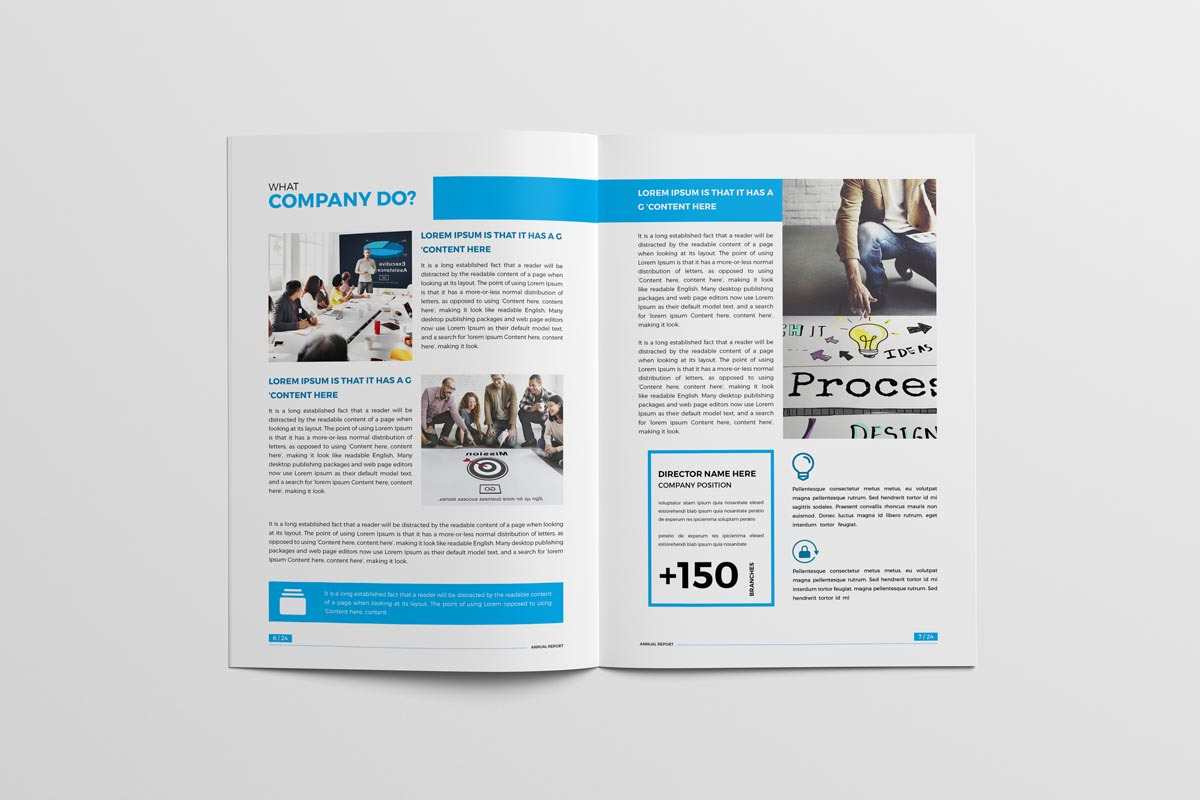 Annual Report Brochure, a Brochure Template by New Lines (Photo 5 of 11)