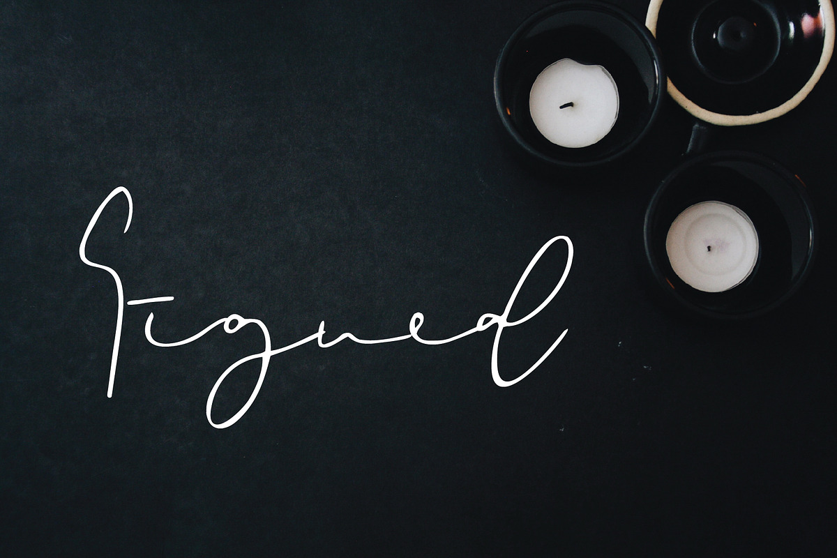 Signed font preview 2