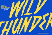 Wild Thunder - Energy Drink Font, a Handwritten Font by Letterhend Studio (Thumbnail 1 of 9)