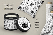 Magic Cats Illustrations Clipart, an Illustration by Julia M. Watercolor (Thumbnail 13 of 13)