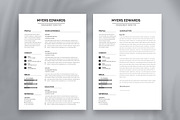 Clean and creative minimal resume, a Resume Template by Blackcloud_Creations (Thumbnail 2 of 6)