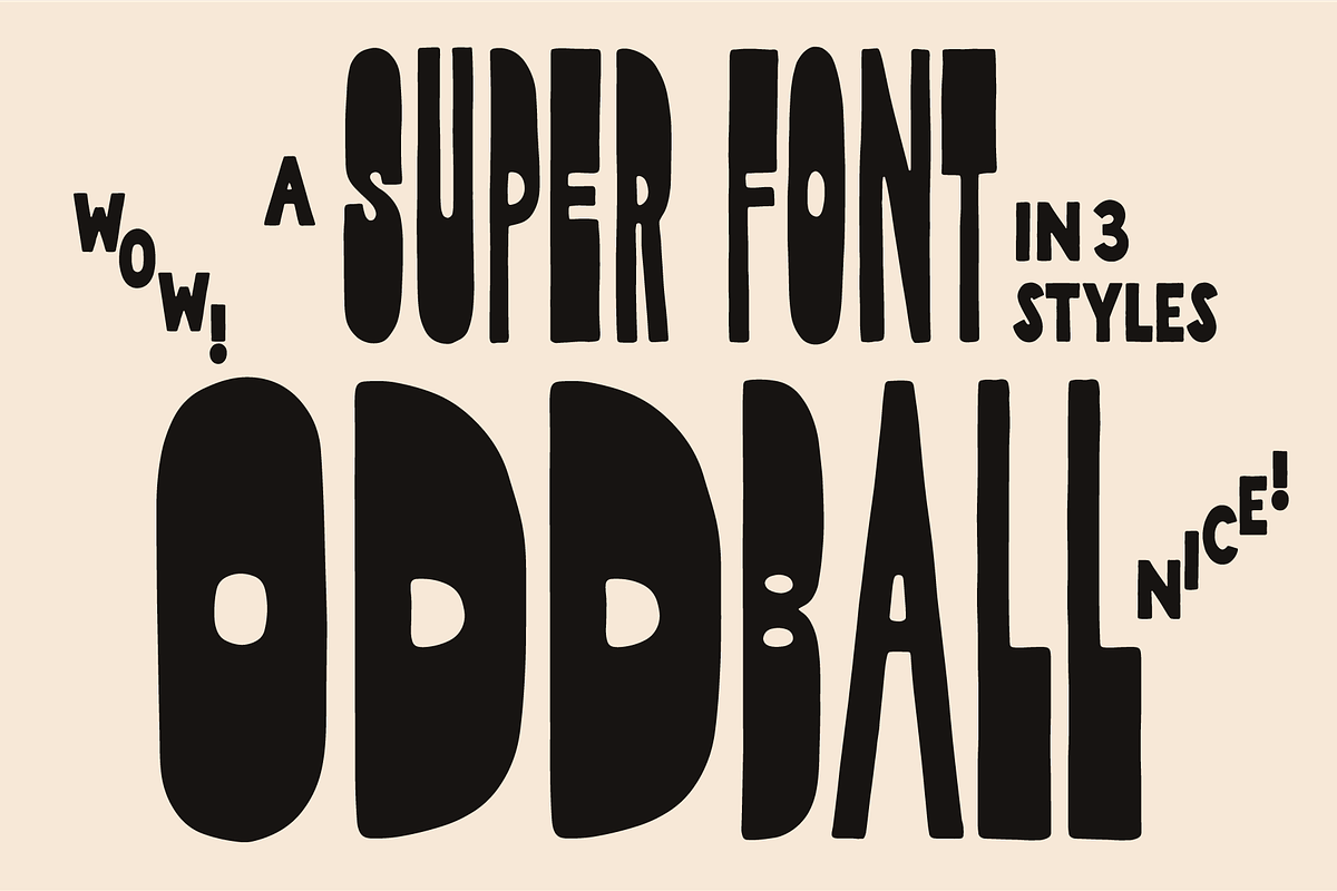 Oddball Font Collection! Hand-drawn!, a Font by Studio Funshop by Kelli (Photo 9 of 9)