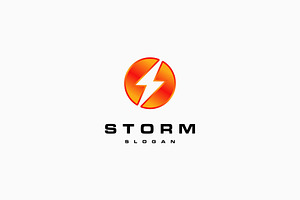 Volt Electric Thunder Storm Logo