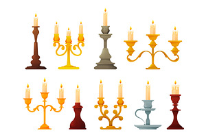 Candle holders and candelabra lights