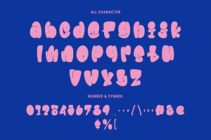 Jamboo Fat Bubble Display Font