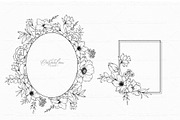 Spring Flowers Line Art, a Decorative Illustration by CaraulanStore (Thumbnail 4 of 9)
