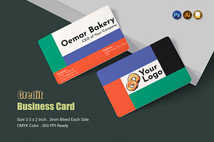Bakery Promotion Business Card, a Business Card Template by Esensifiksi.studio
