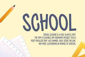 School Gloshar Font