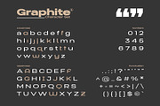 Graphite - Wide sans serif family, a Sans Serif Font by Zafara Studios (Thumbnail 5 of 9)