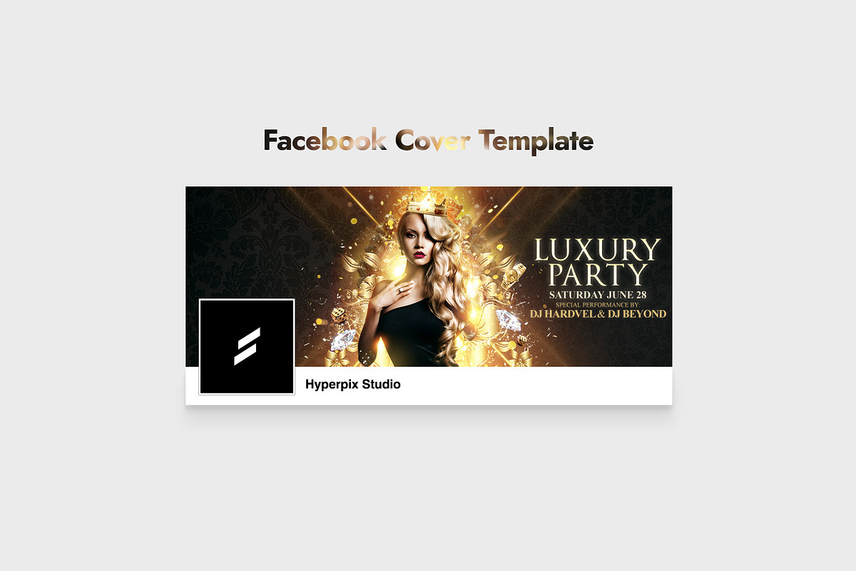 Luxury Night Party Flyer Template, a Flyer Template by Hyperpix Productions (Photo 2 of 2)
