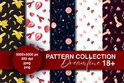 Seamless vagina,penis,sperm Pattern, a Pattern Graphic by Dreamline Desings (Thumbnail 1 of 11)