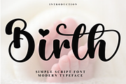 Birth, a Handwritten Font by FreshTypeINK (Thumbnail 1 of 7)