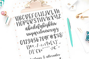 Missy Lou - a Hand lettered font, a Script Font by lillie belles designs (Thumbnail 5 of 5)