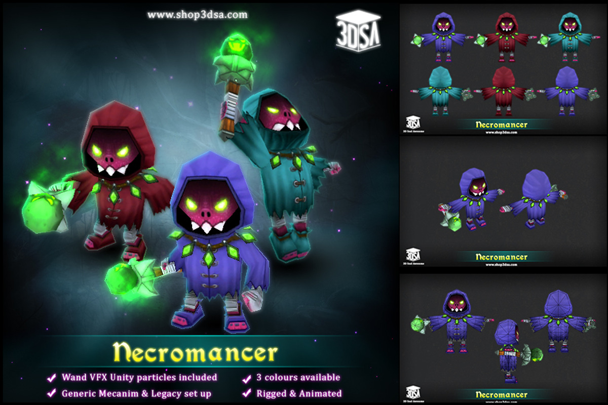 Necromancer, a Characters & Person 3D Model by Meshtint Studio (Photo 1 of 4)