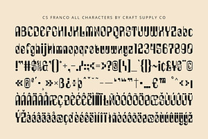 CS Franco Display Font