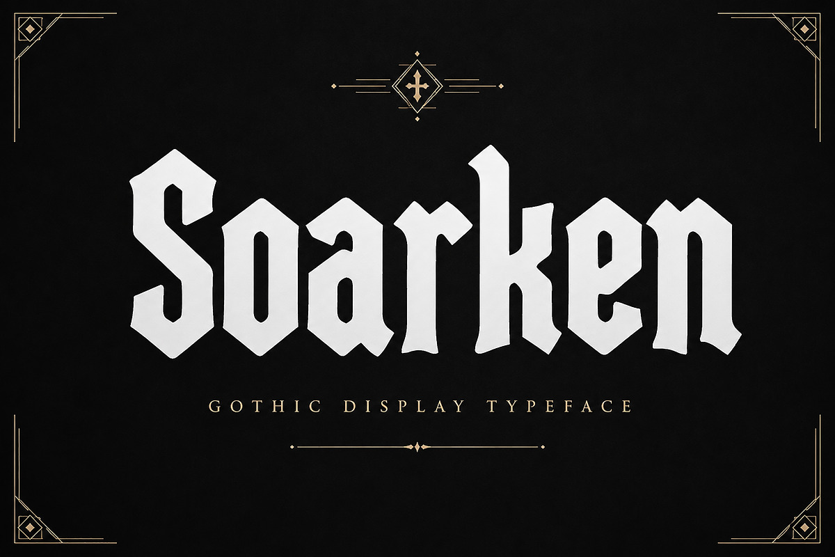 Soarken — Gothic Typeface, a Blackletter Font by Wow Magic (Photo 1 of 5)