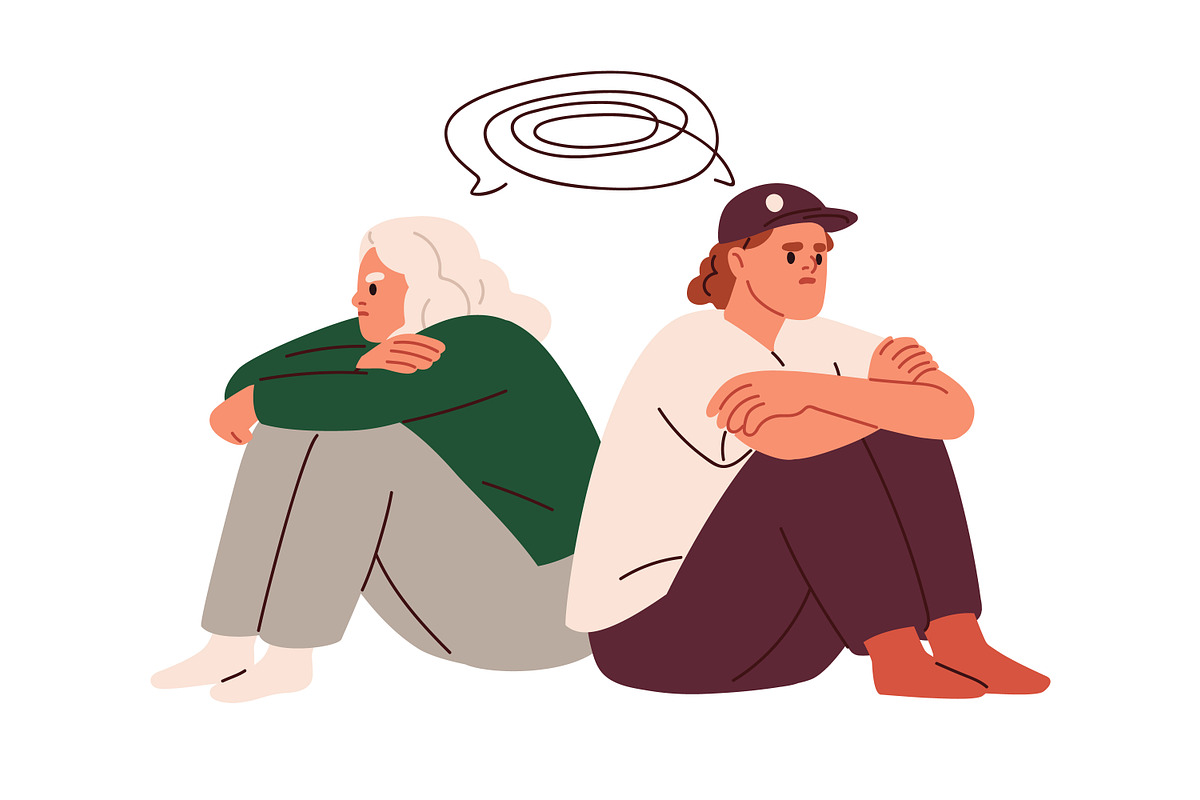 People having misunderstanding set, a Person Illustration by Good Studio (Photo 5 of 8)