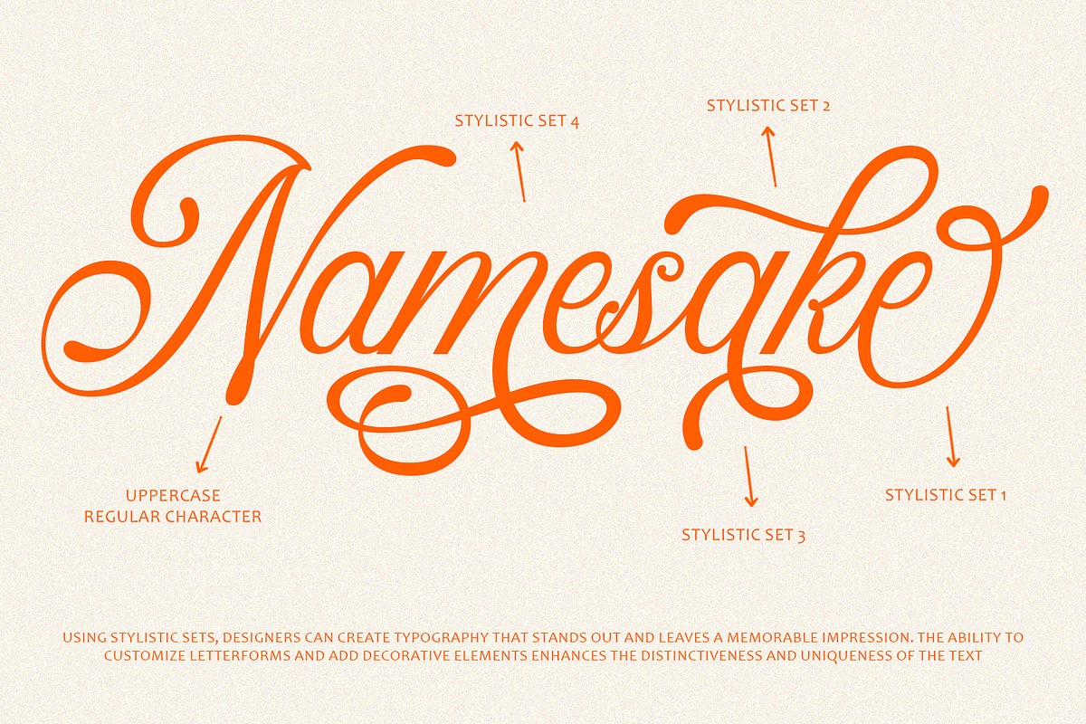 Restrike Elegant Script Font, a Script Font by Arendxstudio (Photo 2 of 9)