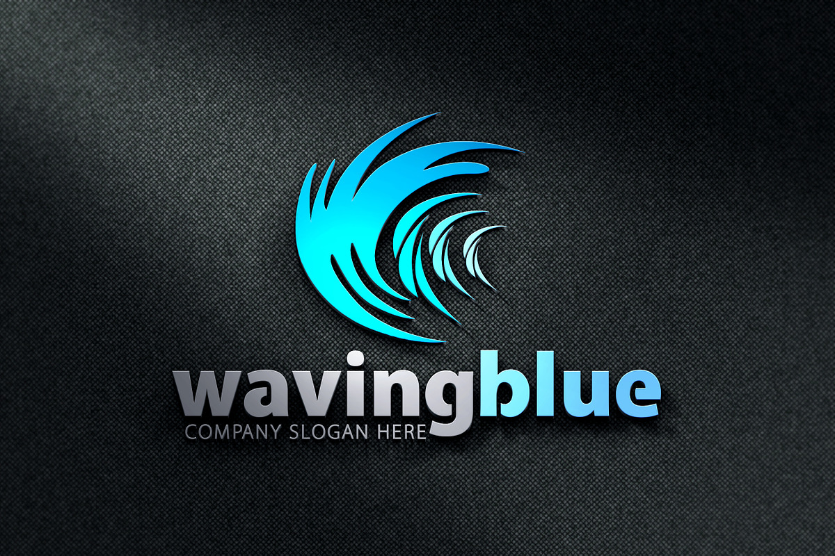 Waving Blue Logo, a Branding & Logo Template by Creative Dezing (Photo 1 of 4)