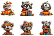 Fall Woodland Animals PNG Clipart, a Seasonal Illustration by CreationArt (Thumbnail 5 of 5)