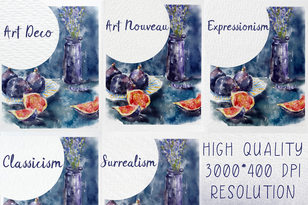 5 Watercolor papers for Procreate, a Brush Add-On by BooStudio (Photo 3 of 7)