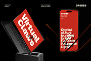 Dashes - Bold Font, a Sans Serif Font by limitype (Thumbnail 3 of 12)