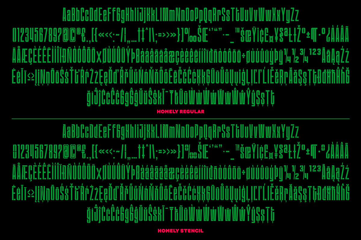 Homely | Condensed Font, a Font by Fateh.Lab (Photo 6 of 12)