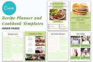 Recipe Planner Canva Templates