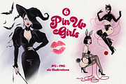 Pin Up Girls, a Person Illustration by Croisy (Thumbnail 1 of 4)