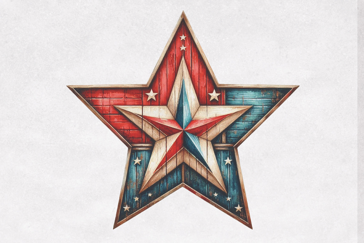 Rustic 4th of July Sublimation, an Illustration by Designking (Photo 3 of 4)