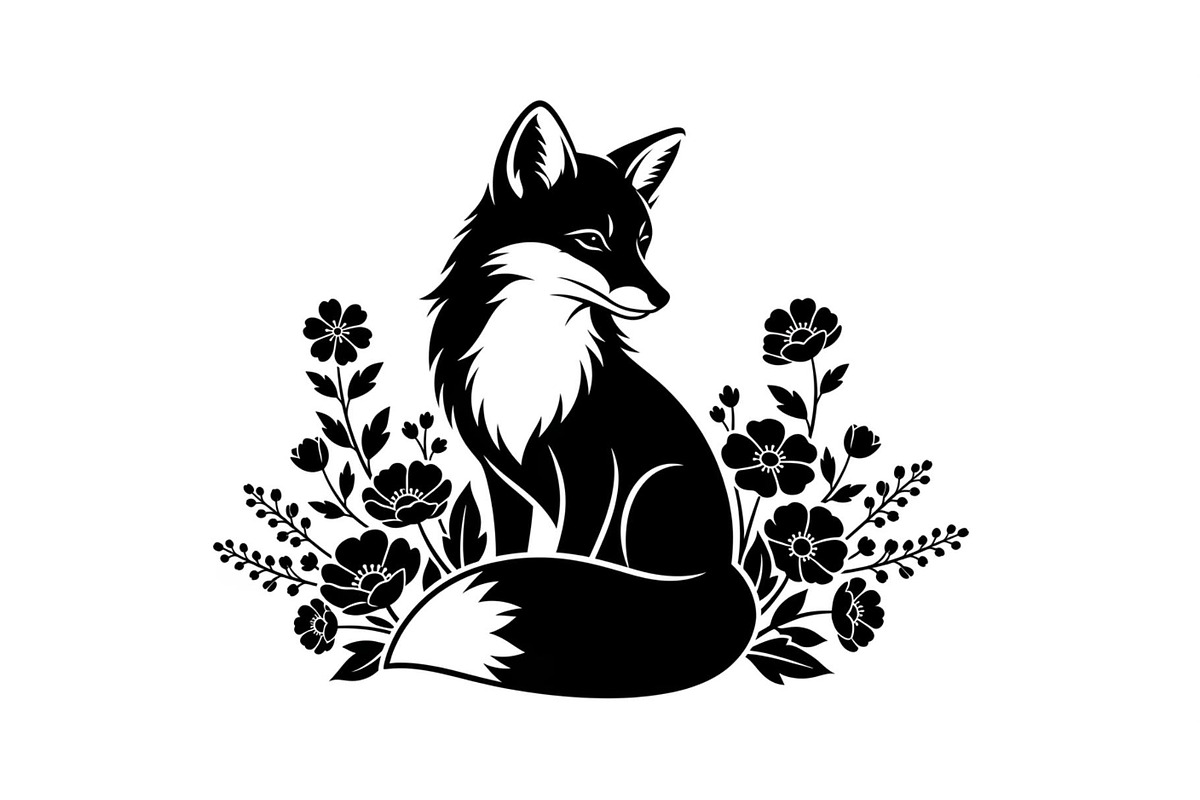 Cute Fox Silhouette Bundle, an Illustration by Designs_River (Photo 7 of 31)
