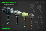 Hammers [weapons], an Object 3D Model by stallfish's art store (Thumbnail 2 of 3)