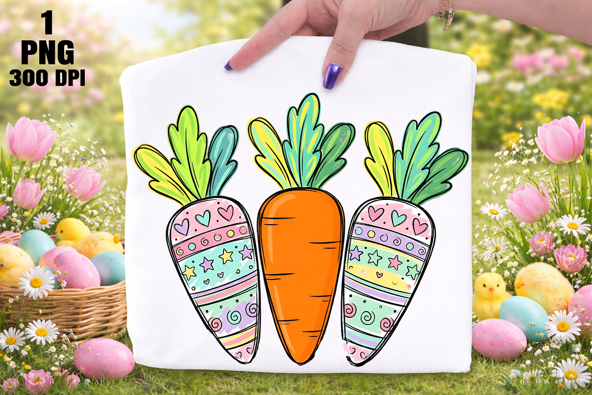 Custom Easter Carrot Png, an Illustration by Daily.Designs (Photo 1 of 5)