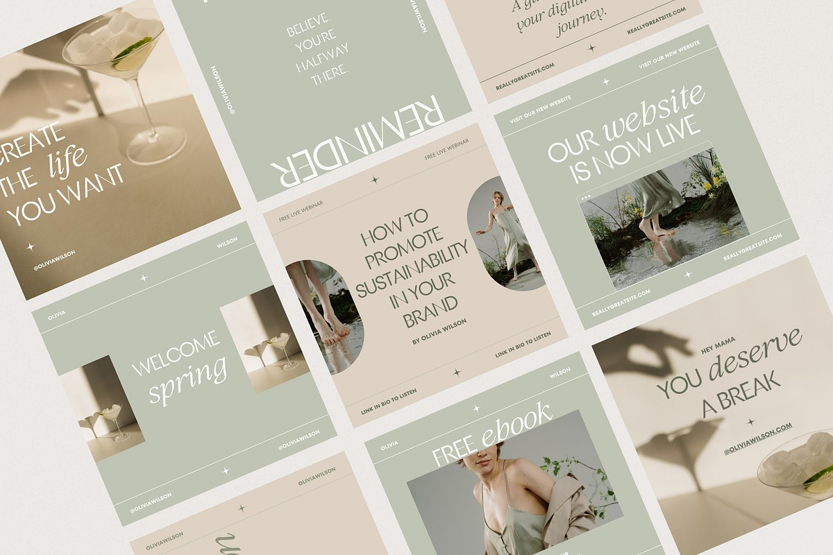 Emily | Canva Social Media Templates, a Social Media Template by With Faith & Love (Photo 1 of 12)
