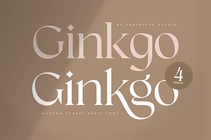 Ginkgo - Modern Classy Serif Font, a Serif Font by Sensatype