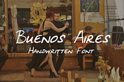 Buenos Aires - Handwritten Font, a Sans Serif Font by amyxbao (Thumbnail 1 of 3)