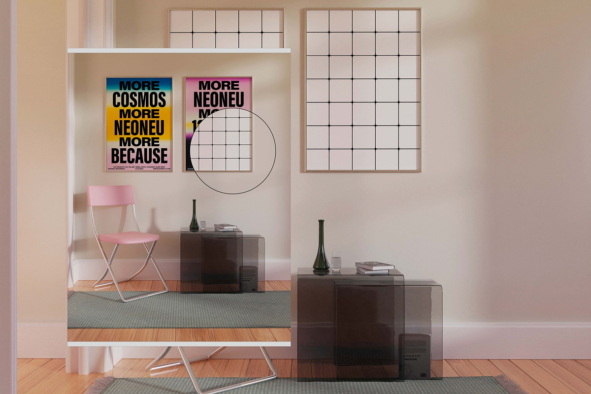 Frame Mockups In Living Room SISSY, a Household Mockup by Bonumo (Photo 10 of 12)