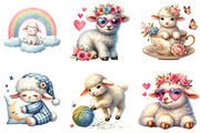Cute Sheep Sublimation, an Illustration by DreamArtGraphic (Thumbnail 3 of 4)