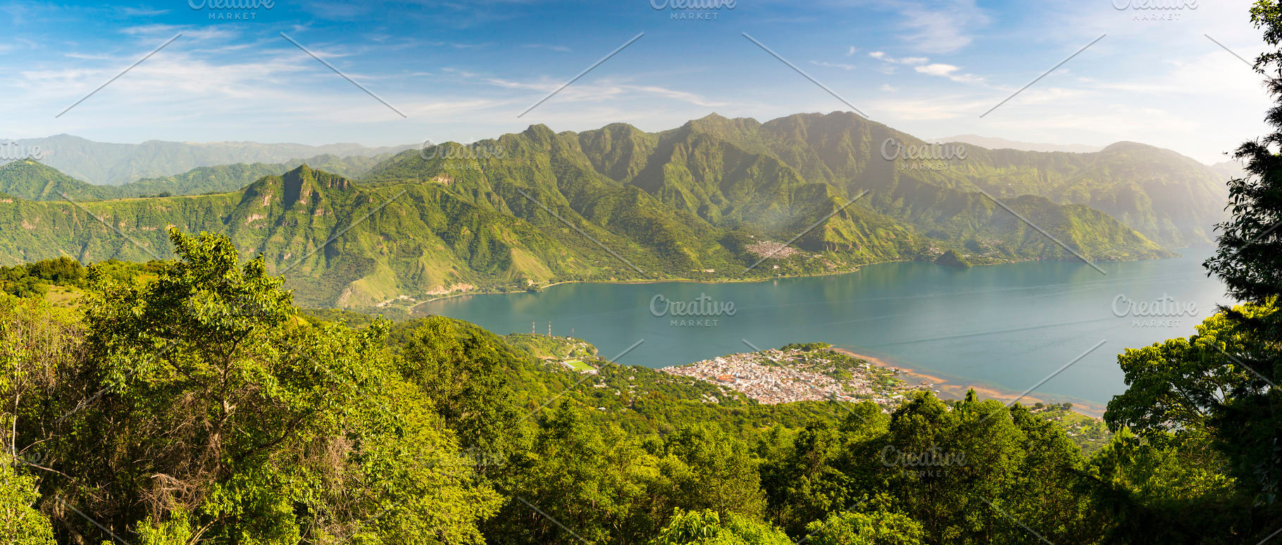 Panorama Of Lake Atitlan, a Nature Photo by THP Creative