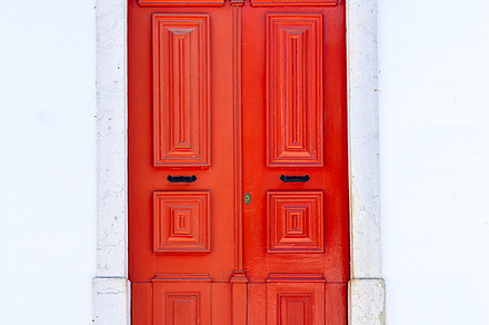 Red door in mertola portugal stock photo containing door and old, an Architecture Photo by Shootdiem
