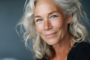 Smiling mature woman close-up, a Person Photo by AlyaAnd