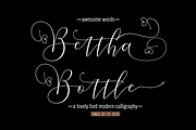Bettha Bottle, a Script Font by Deniz86 (Thumbnail 1 of 14)