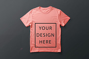 T-Shirt Mockup - Peach Edition, a Shirt Mockup by ForhadGFX (Thumbnail 5 of 12)