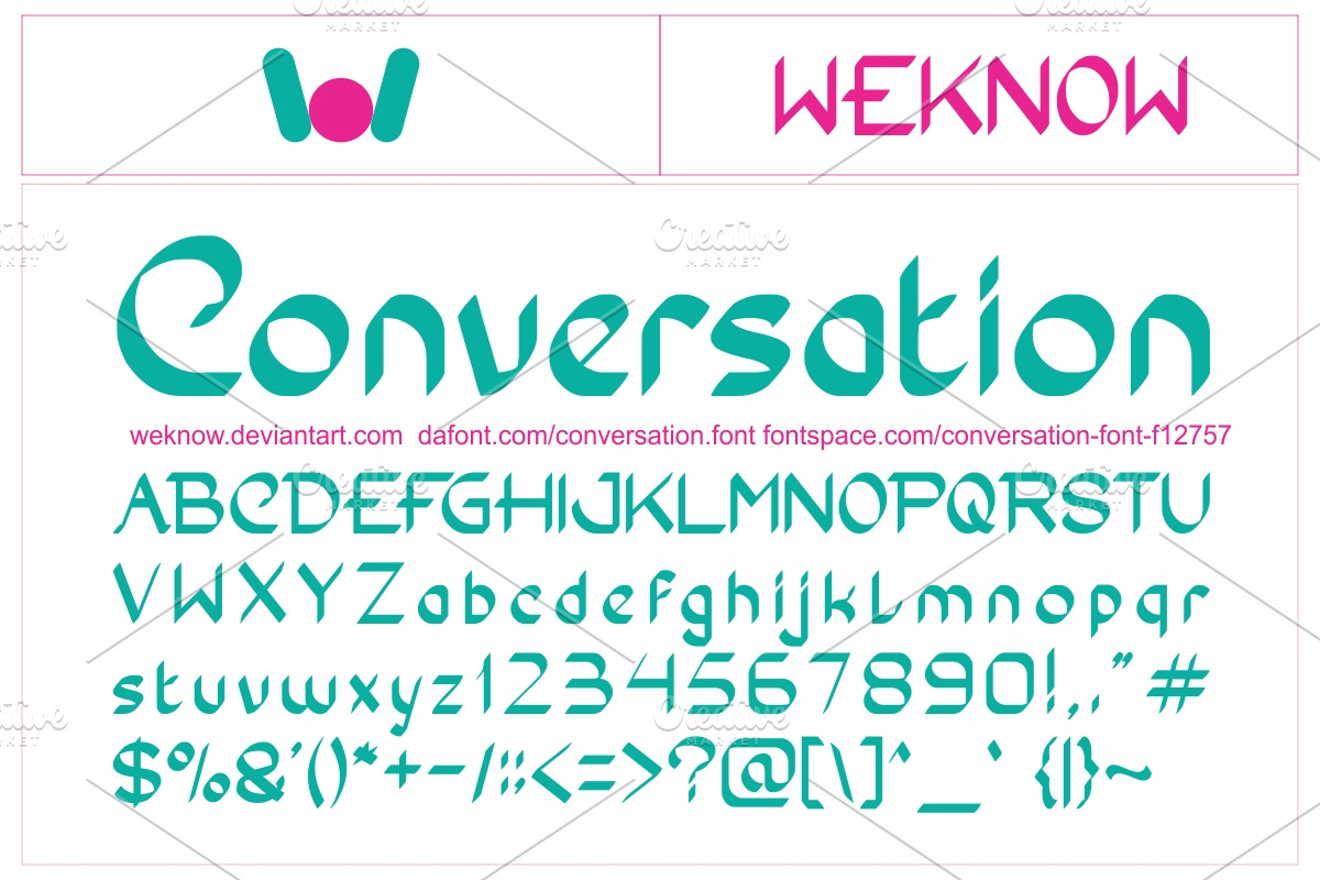 conversation font